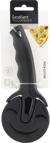 Coupe-pizza inox noir - Accessoire de cuisine pour amateurs de pizza