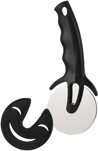 Coupe-pizza inox noir - Accessoire de cuisine pour amateurs de pizza-3