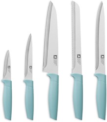 Amefa messenset keuken Sphere 5-delig ergonomisch blauw RVS