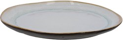 Medard de Noblat assiette plate Shadow Aqua 28 cm grès bleu-gris