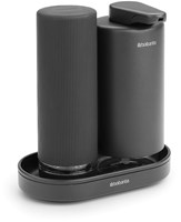 Brabantia ensemble distributeur de savon - accessoire cuisine Mineral Infinite Grey-2
