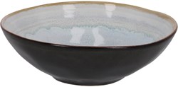 Medard de Noblat assiette creuse Shadow Aqua 19,5 cm grès bleu-gris