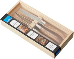 Amefa couteaux à steak Royal Steak 4 pièces - Design Natural Wood