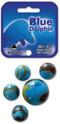 Don Juan billes Blue Dolphin 21 pièces verre jeu amusant