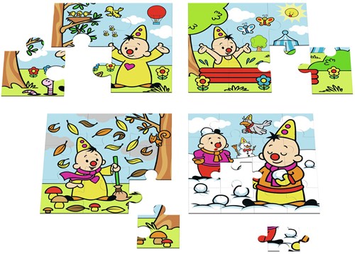 Studio 100 Bumba puzzle - 4 en 1 puzzle saisons carton-3