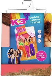 K3 dekbedovertrek eenpersoons katoen multi kleuren kinderkamer