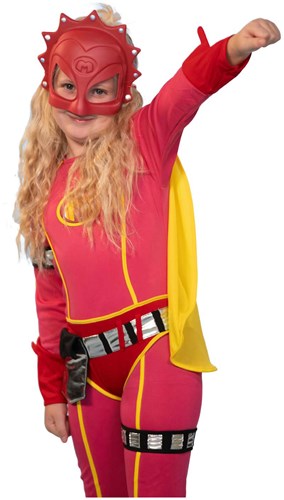 Studio 100 Déguisement Mega Mindy - costume de super-héros avec cape 6-8 ans-2