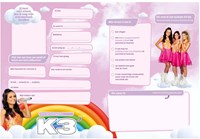 Studio 100 vriendenboek K3 Lied van de Zeemeermin roze karton papier-2