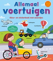 Deltas kleurboek stickerboek voertuigen woordjes 3-5 jaar educatief