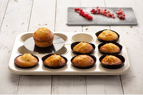 NoStik cupcake bakfolie herbruikbaar 12 stuks - nonstick bakvorm-2