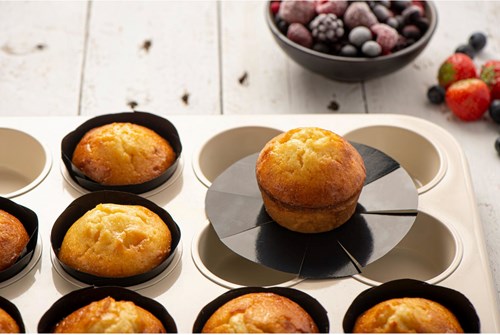 NoStik cupcake bakfolie herbruikbaar 12 stuks - nonstick bakvorm-3