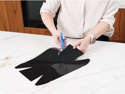 NoStik feuille de cuisson moule à cake antiadhésive jusqu'à 32cm durable blanc