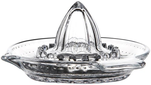 Presse-agrumes verre transparent - presse-fruits manuel avec bec verseur