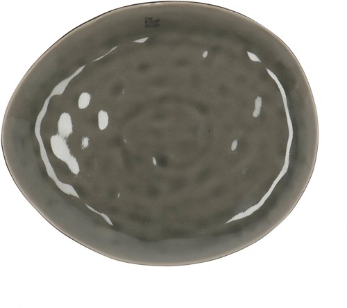 Assiette de dîner festival streetfood céramique ovale 27,5x23 cm multicolore-2