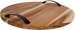 Cosy & Trendy serveerplank acaciahout 35 cm met handvatten bruin