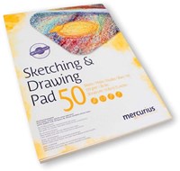 Mercurius bloc de croquis papier à dessin 170g/m² 30x40cm sans acide 50 feuilles-2