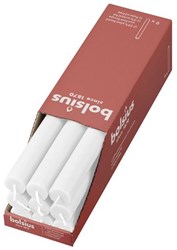 Bolsius rustieke tafelkaars wit dinerkaars 27 cm vegan 13 uur