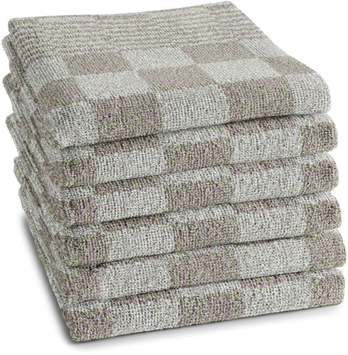 DDDDD torchon barbecue taupe 50x55 cm lot de 6 coton-2