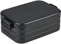 Mepal lunchbox broodtrommel midi nordic black - 4 boterhammen - kunststof