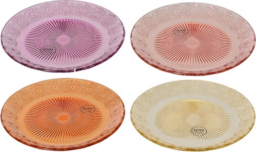 OttoSimon ontbijtbord glas 18 cm - glazen kinderservies