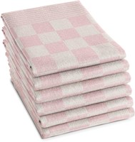 DDDDD torchon coton rose pastel 6 pièces - linge de cuisine-2