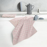 DDDDD torchon coton rose pastel 6 pièces - linge de cuisine-3