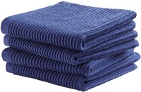 DDDDD vaatdoek blauw schoonmaakdoek katoen set 4 stuks 30x30 cm-2