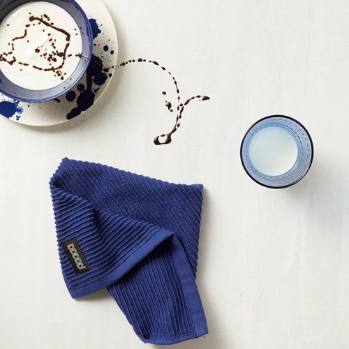 DDDDD vaatdoek blauw schoonmaakdoek katoen set 4 stuks 30x30 cm-3