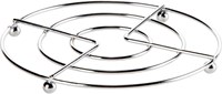 Sous-plat en acier inoxydable rond 17 cm chromé protège-table-2