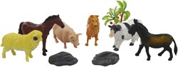 Boerderijdieren in zak 9-delig