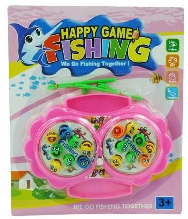 Jeu de pêche magnétique jouet d'adresse 2x8 poissons colorés enfants