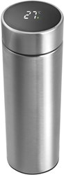 Bouteille isotherme inox 450ml avec thermomètre dans le couvercle et filtre à thé - gourde