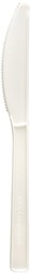 Duni couteaux blanc bio plastique 10 pièces - couverts durables