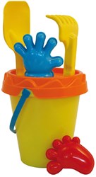 Adriatic strand emmerset speelgoed 6-delig 16cm multi kleuren