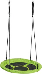 SwingKing nestschommel canvas groen - grote ronde schommel 98cm