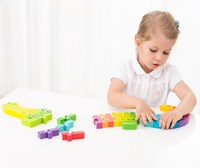 New Classic Toys houten alfabet puzzel krokodil - educatief speelgoed-3