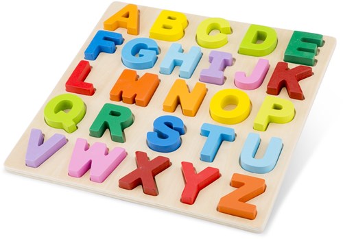 New Classic Toys houten alfabet puzzel hoofdletters - educatief speelgoed-2