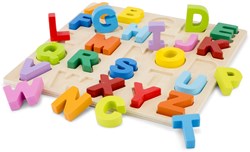 New Classic Toys puzzle alphabet en bois majuscules - jouet éducatif