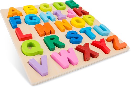 New Classic Toys houten alfabet puzzel hoofdletters - educatief speelgoed-3