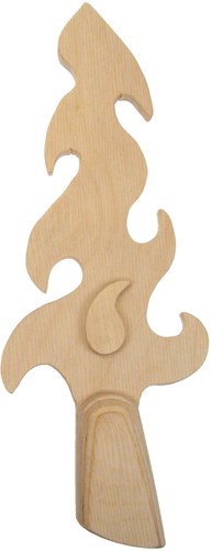 Kids at Work couteau jouet en bois - set de bricolage dague flamme