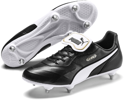 Puma King Top SG Football Boot - Black/White - 6