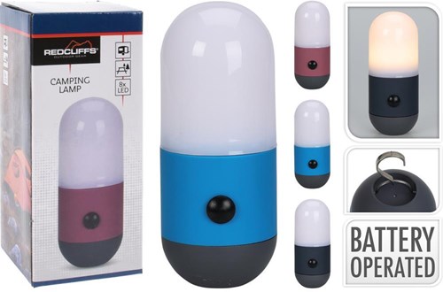 Redcliffs lampe LED camping 6x6x14cm éclairage extérieur