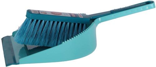 Leifheit balayette et pelle - set de nettoyage classic plastique turquoise-3