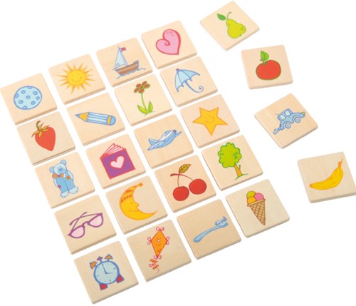 Eduplay houten identificatielabels speelgoed set - multi - 24 stuks
