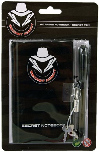 Johntoy Secret Agent notitieboek met geheime pen en slot - dagboek voor kinderen-2