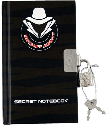 Johntoy Secret Agent notitieboek met geheime pen en slot - dagboek voor kinderen
