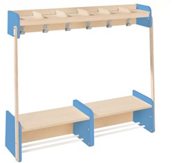 Eduplay armoire murale avec banc - système de rangement pour enfants