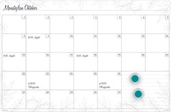 Eduplay whiteboard maandplanner magnetisch A3-Plus 4 stuks