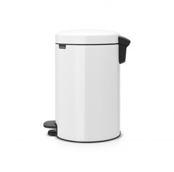 Brabantia pedaalemmer prullenbak 12 liter wit afvalemmer duurzaam