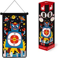 Janod Magnetisch Dartspel - Robots - Dubbelzijdig dartbord voor kinderen-2